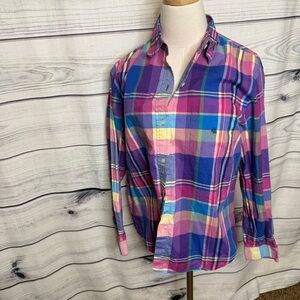 Lauren Ralph Lauren Multicolor Plaid Button Down Shirt